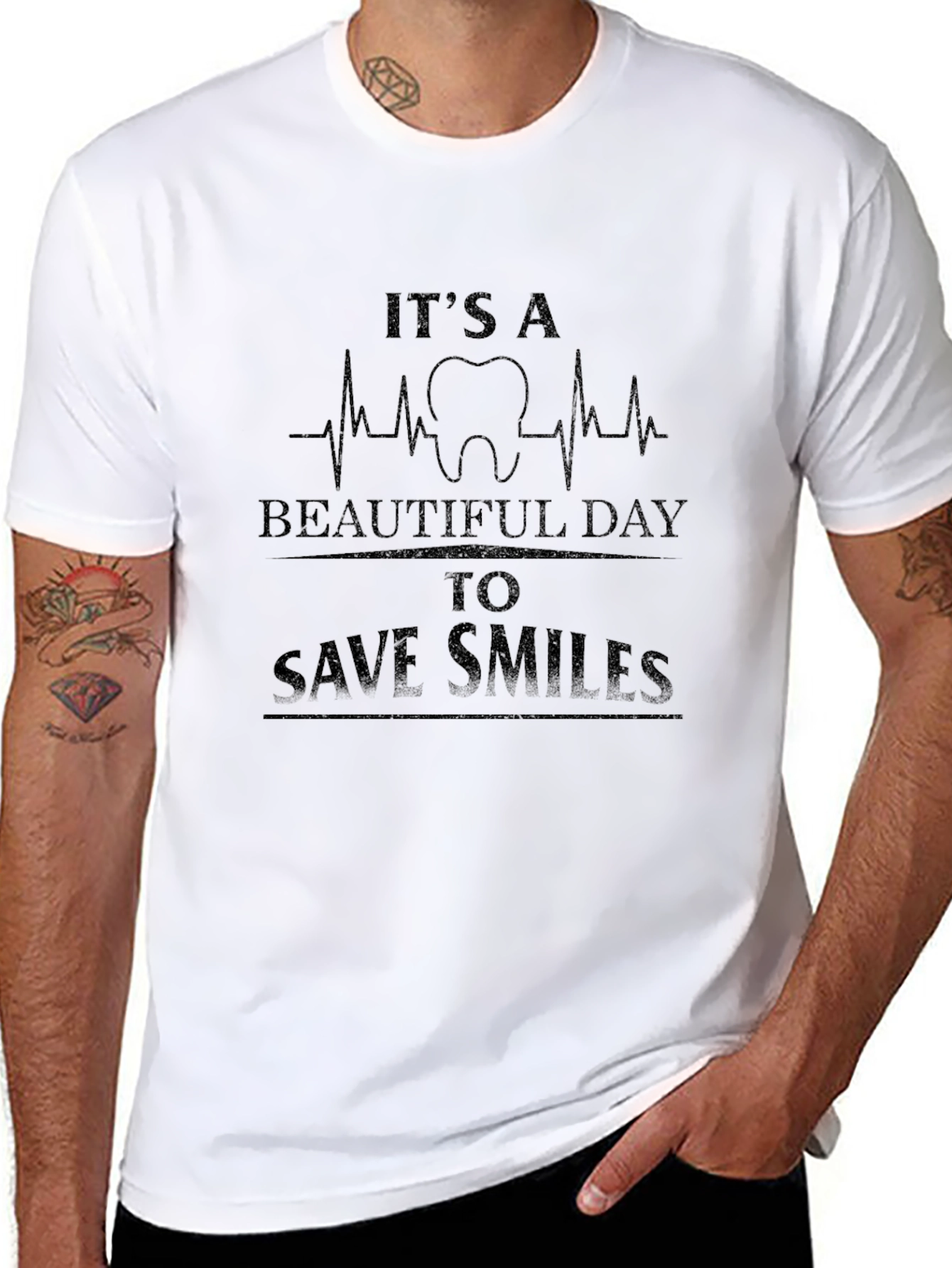 Dentist T-Shirt: Beautiful Day to Save Smiles