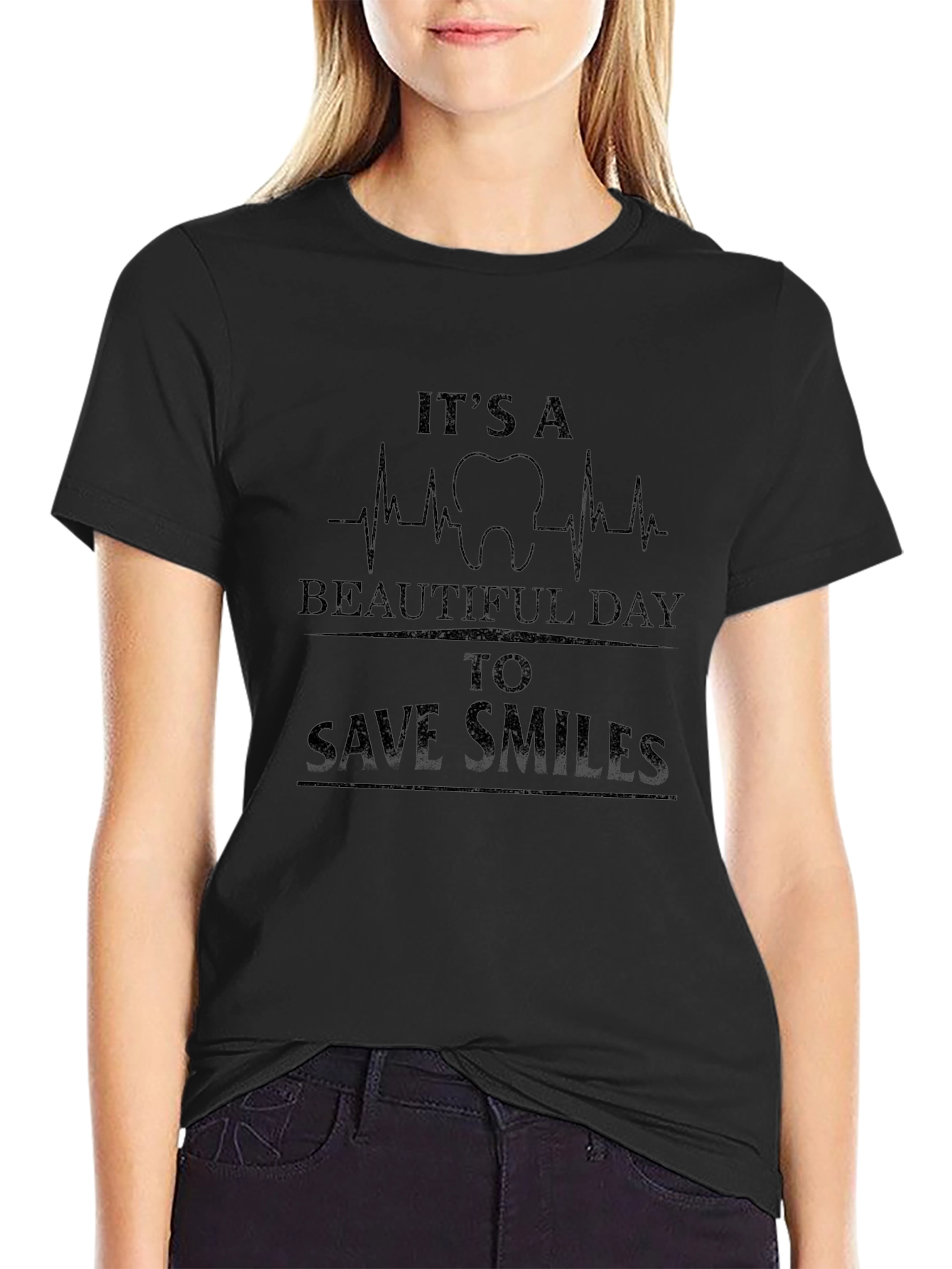 Dentist T-Shirt: Beautiful Day to Save Smiles