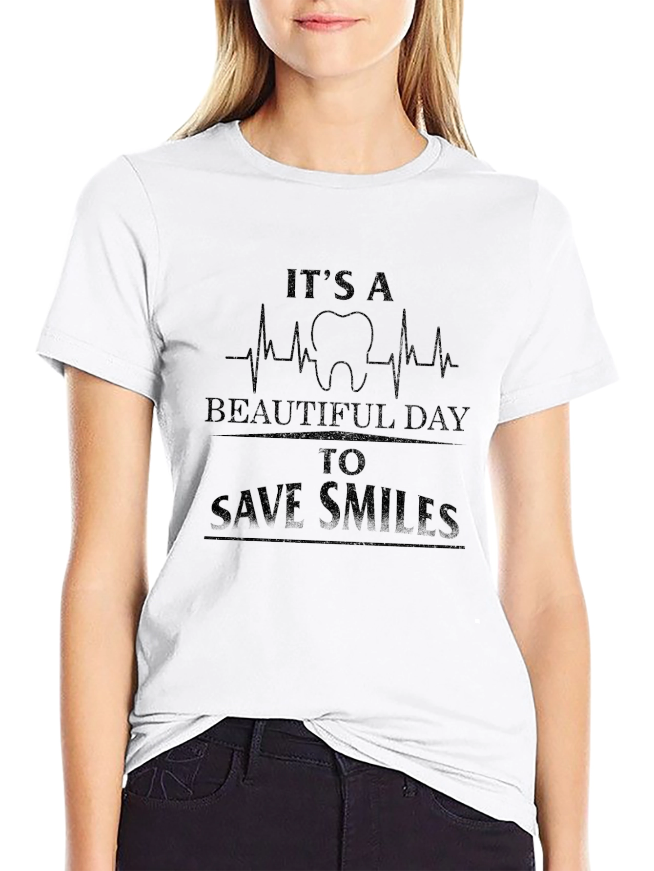 Dentist T-Shirt: Beautiful Day to Save Smiles