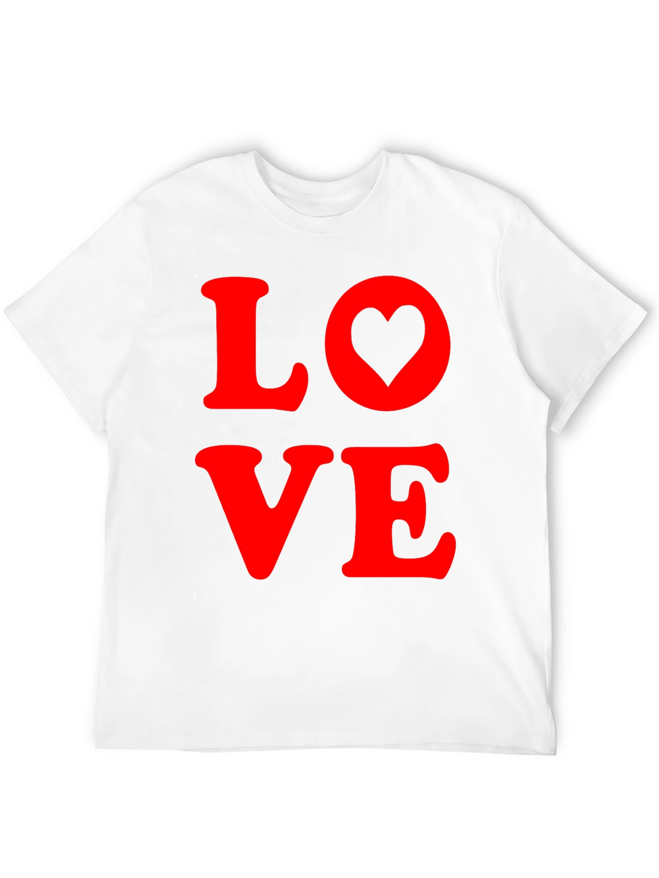 Love Heart Graphic Tee - Soft Cotton Blend