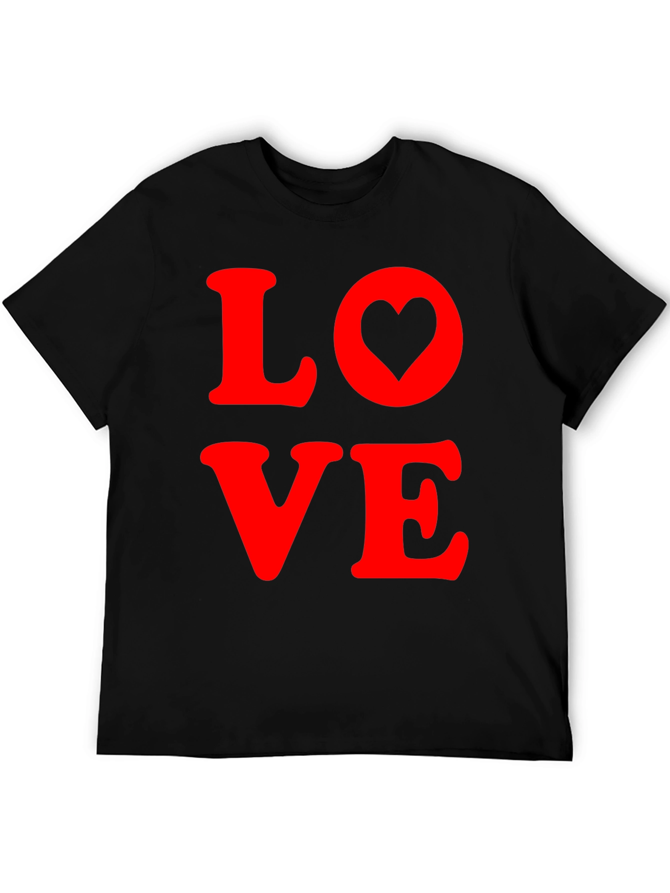Love Heart Graphic Tee - Soft Cotton Blend