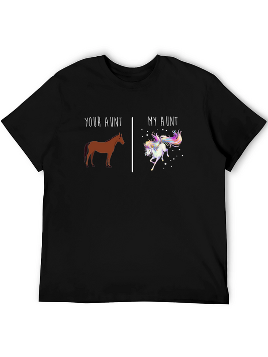 Your Aunt vs. My Aunt Horse & Unicorn T-Shirt