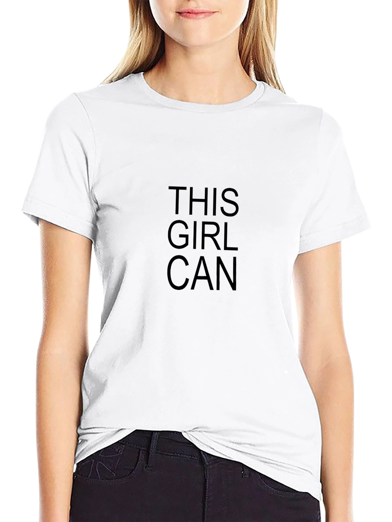 This Girl Can Graphic Tee - Empowering Womens T-Shirt