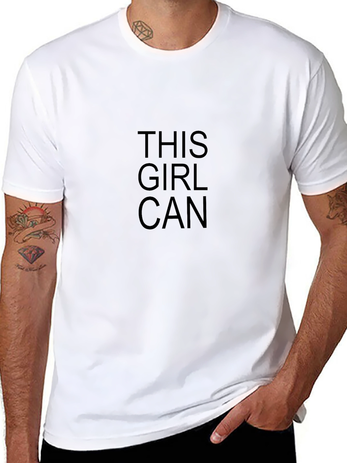 This Girl Can Graphic Tee - Empowering Womens T-Shirt