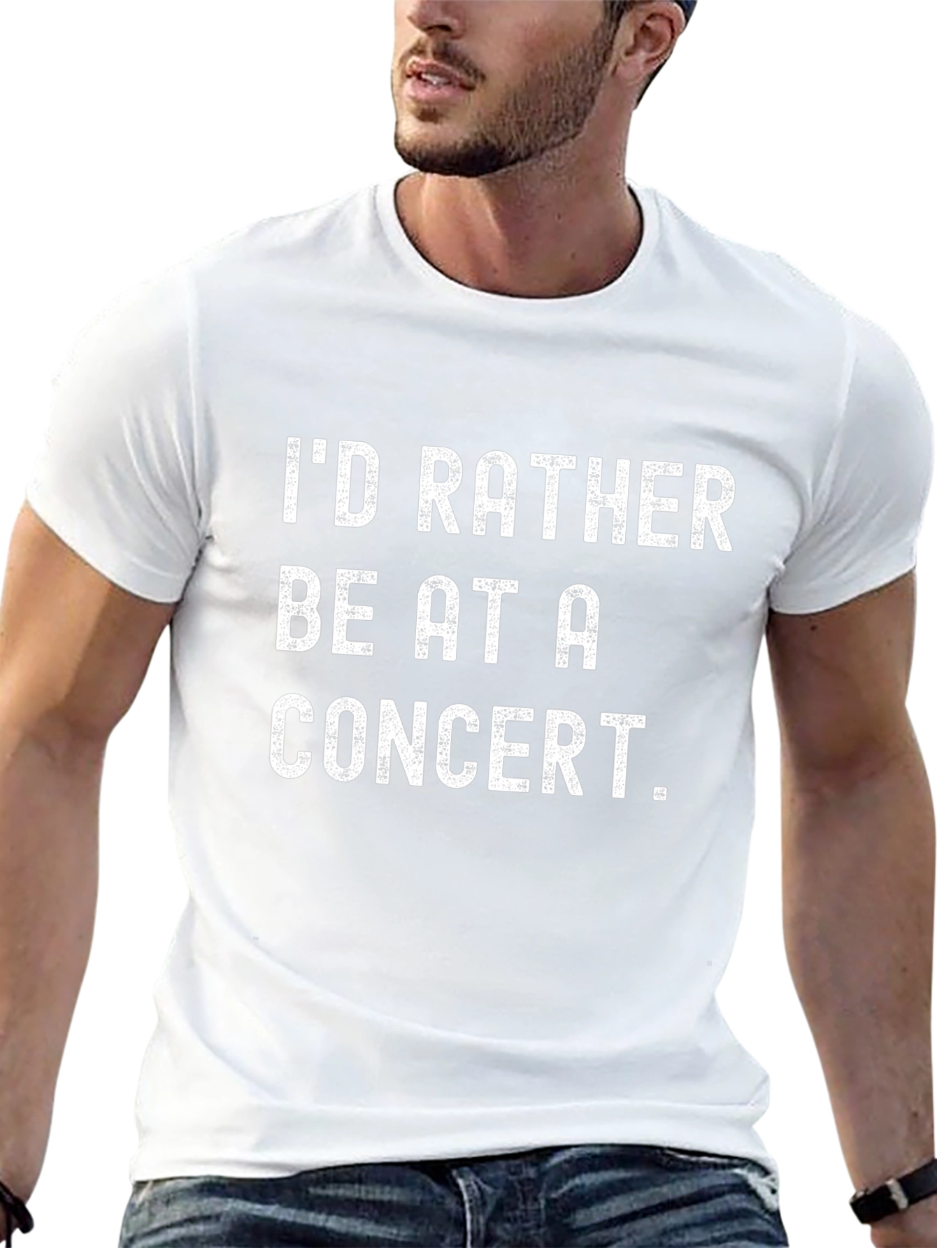 Concert Lovers Black Graphic Tee