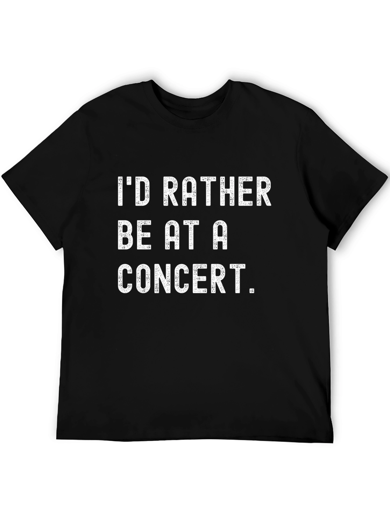 Concert Lovers Black Graphic Tee
