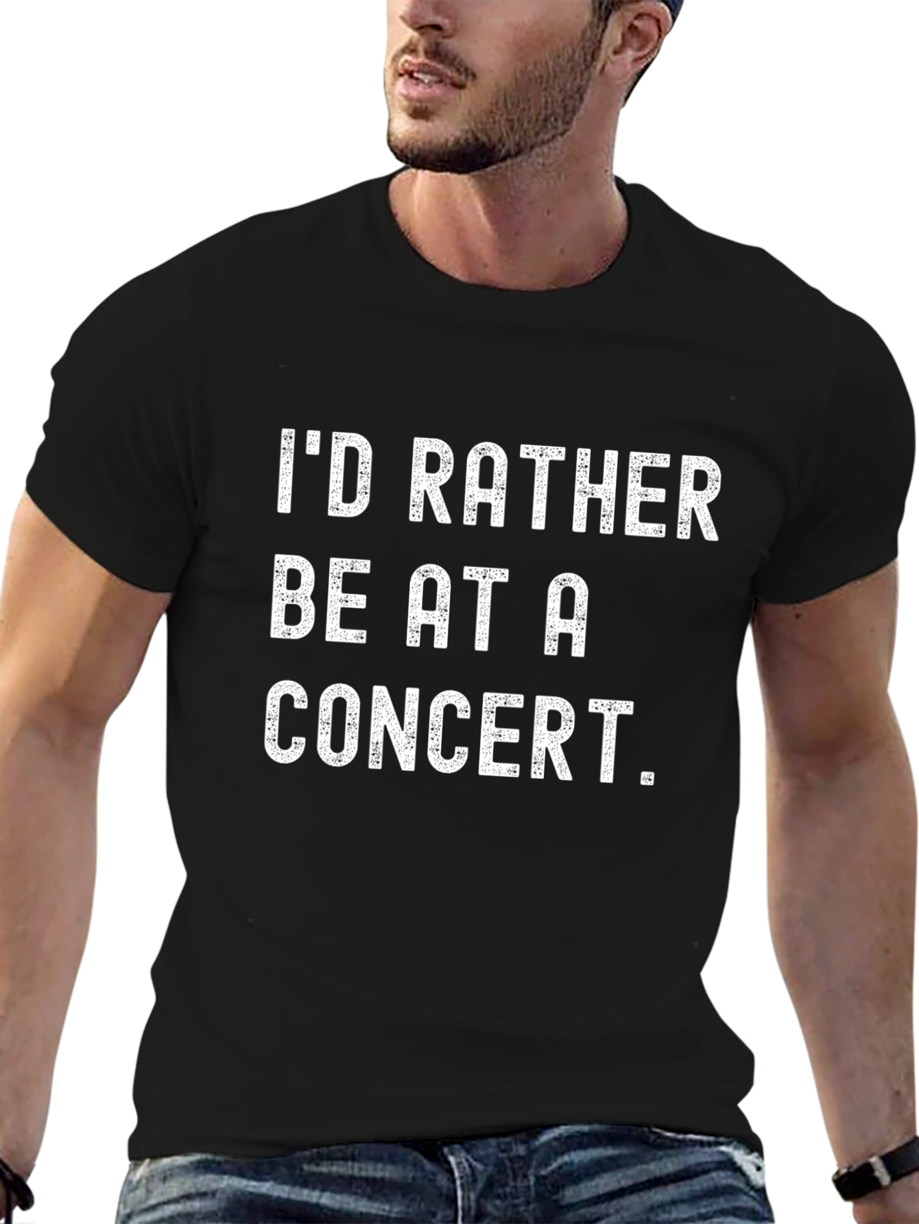 Concert Lovers Black Graphic Tee