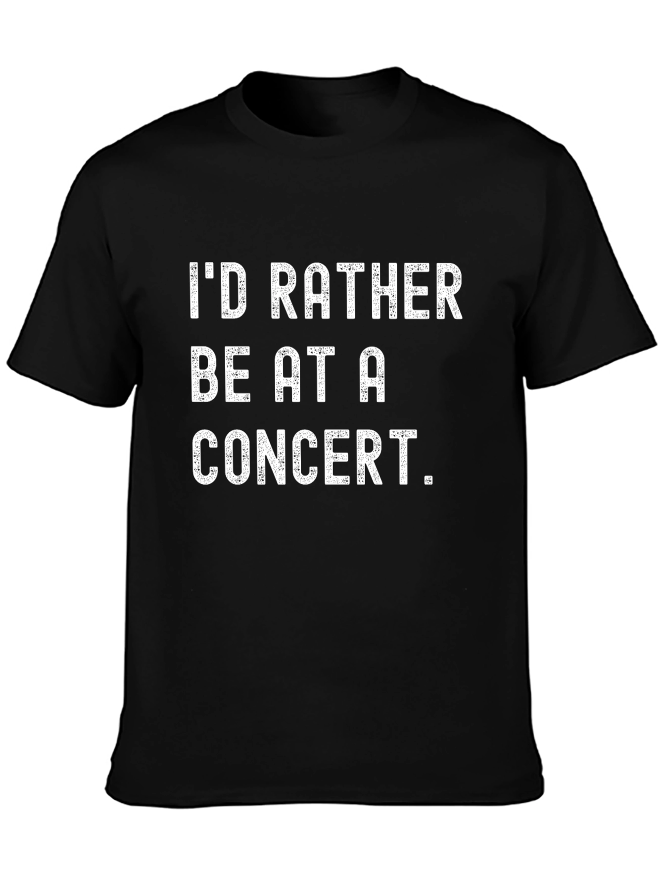 Concert Lovers Black Graphic Tee