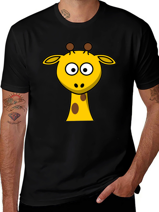 Giraffe Graphic T-Shirt - Fun Cartoon Design