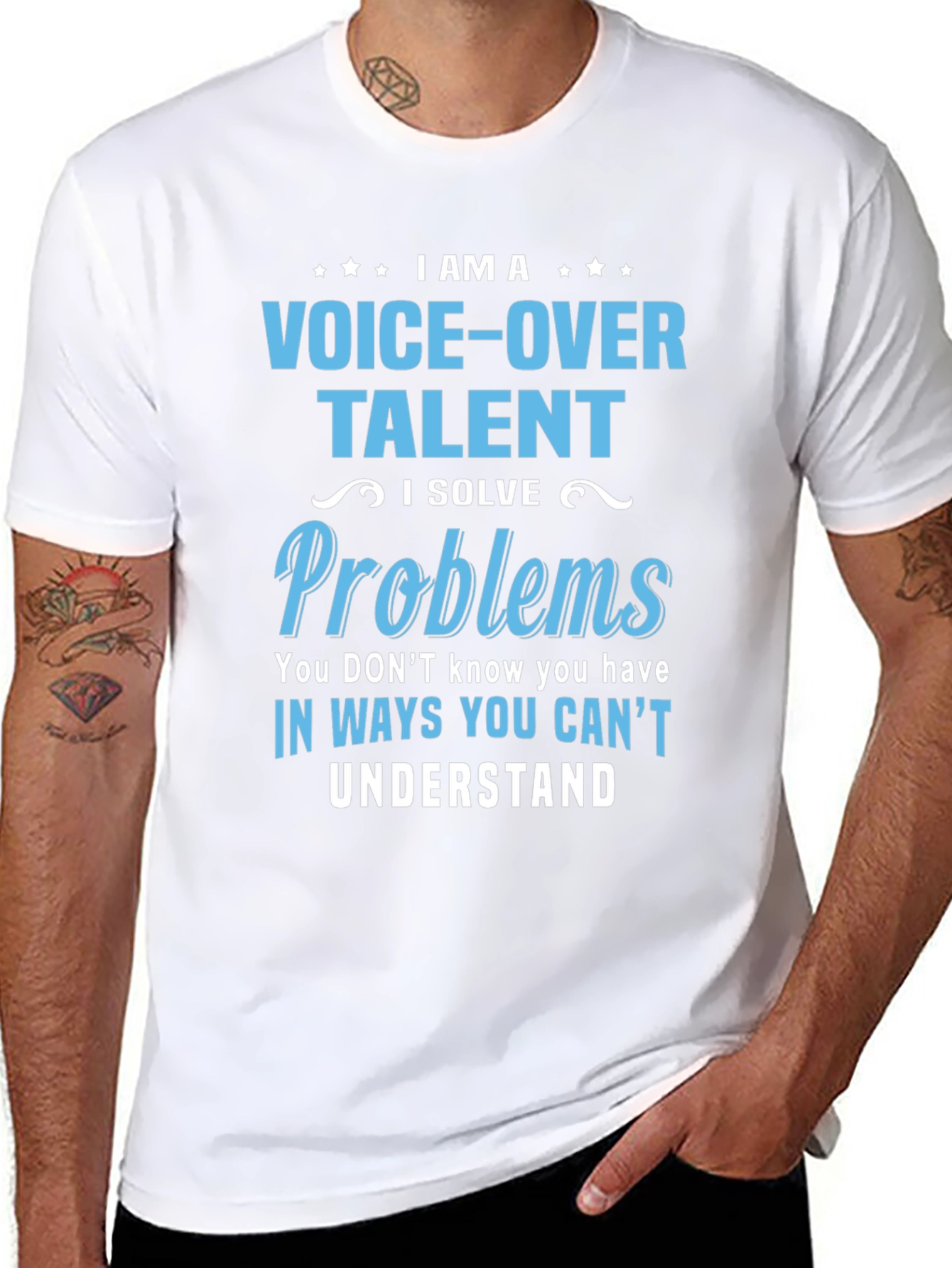 Voice-Over Talent T-Shirt: I Solve Problems