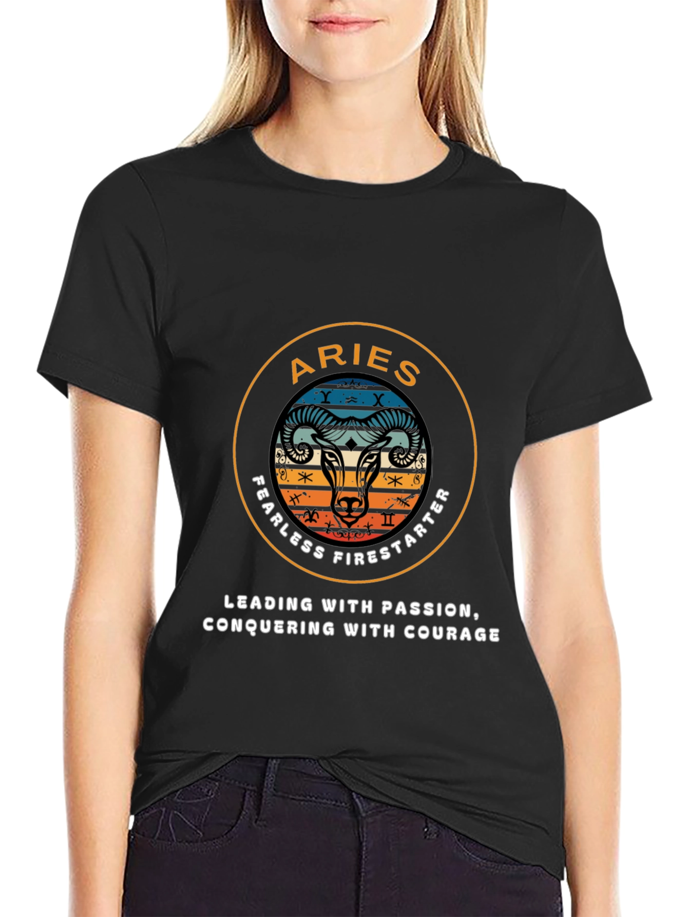 Aries Fearless Firestarter Graphic T-Shirt