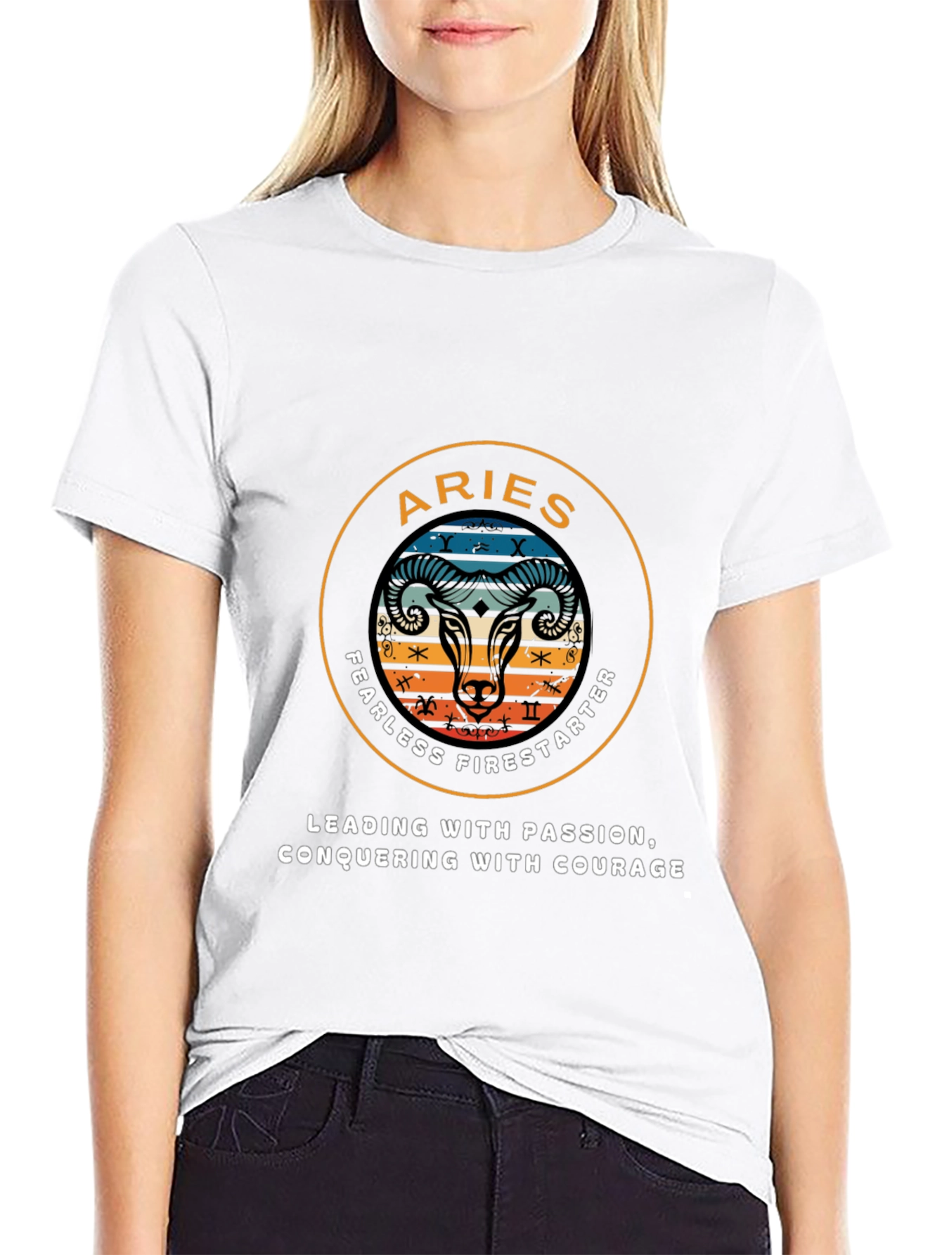 Aries Fearless Firestarter Graphic T-Shirt