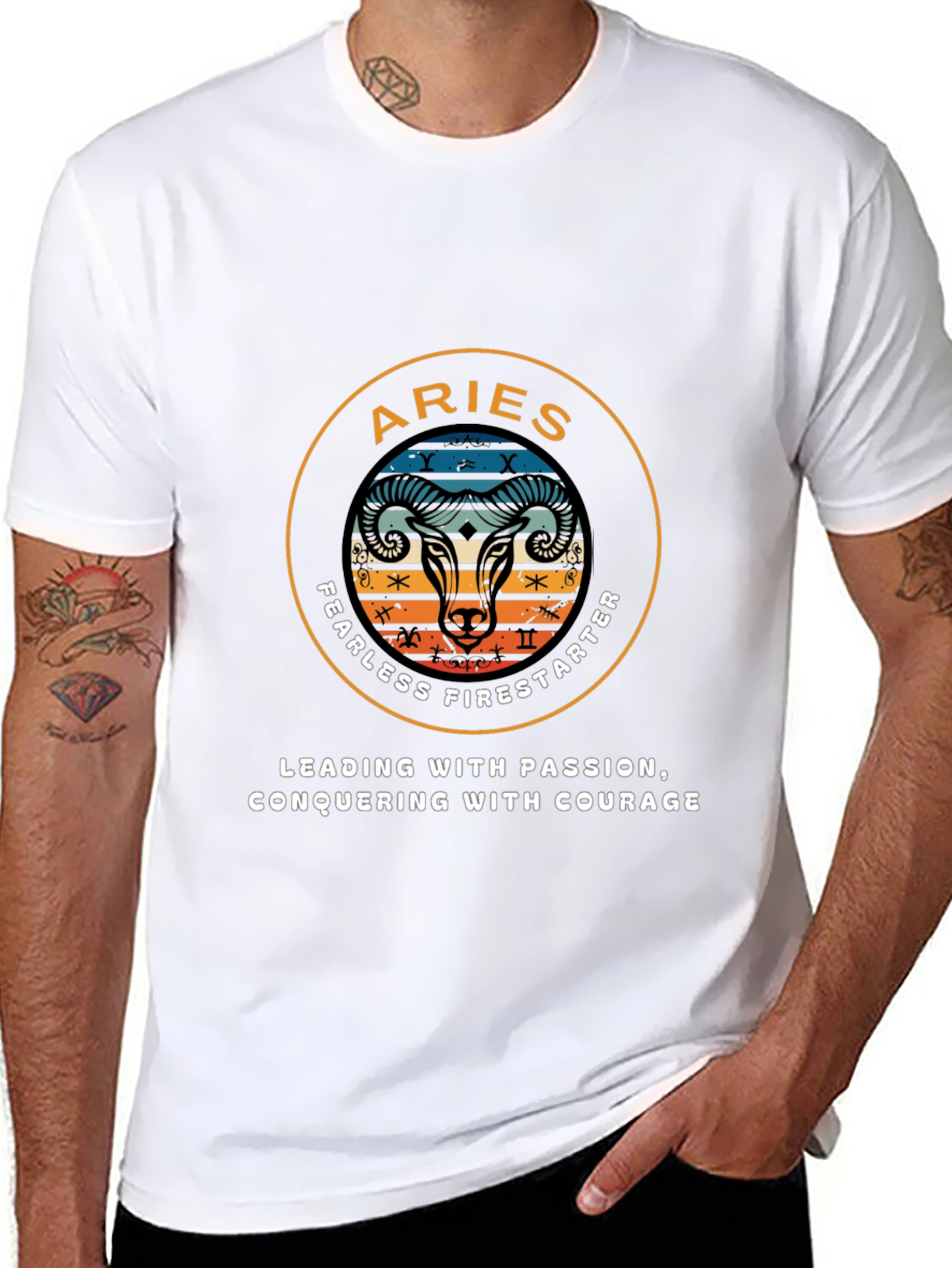 Aries Fearless Firestarter Graphic T-Shirt
