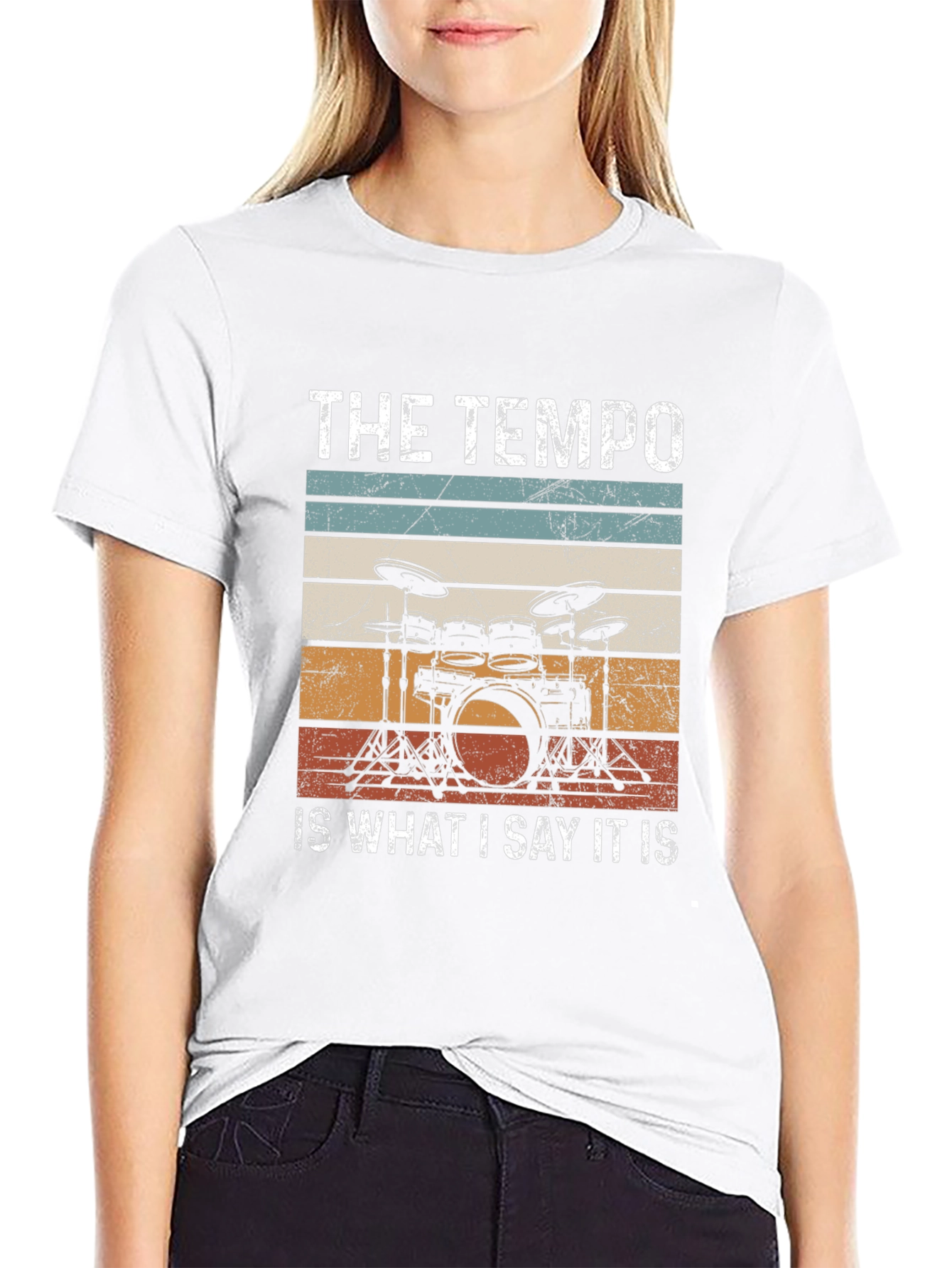 The Tempo Drummer T-Shirt: Funny Music Lover Tee