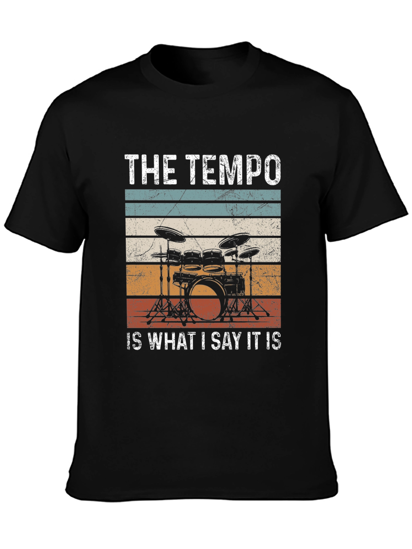 The Tempo Drummer T-Shirt: Funny Music Lover Tee