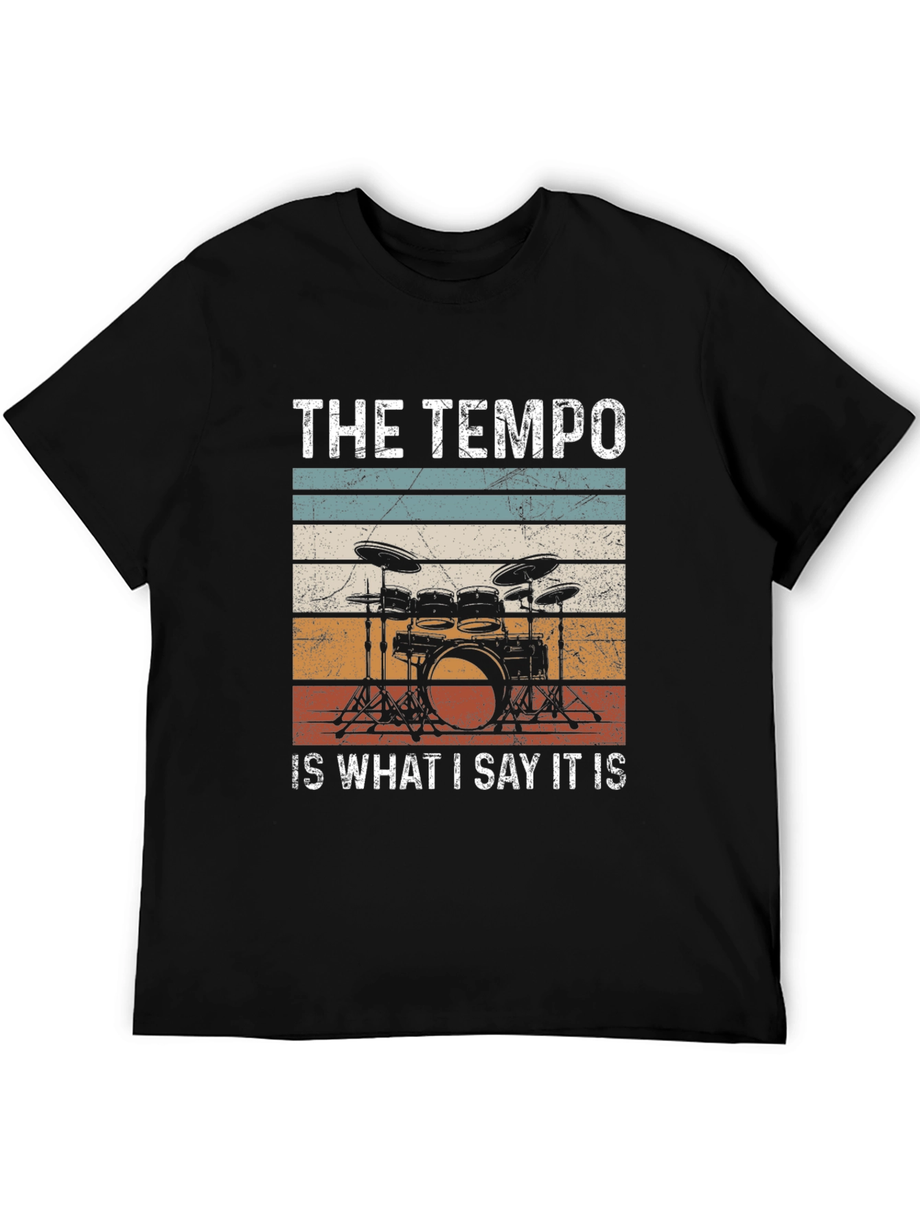 The Tempo Drummer T-Shirt: Funny Music Lover Tee