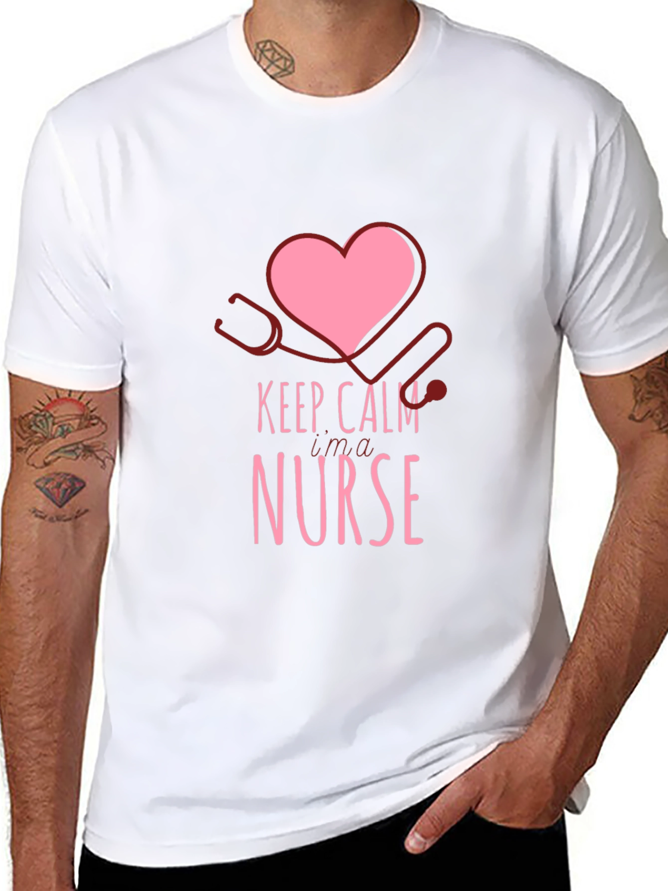 Keep Calm Im a Nurse Graphic T-Shirt