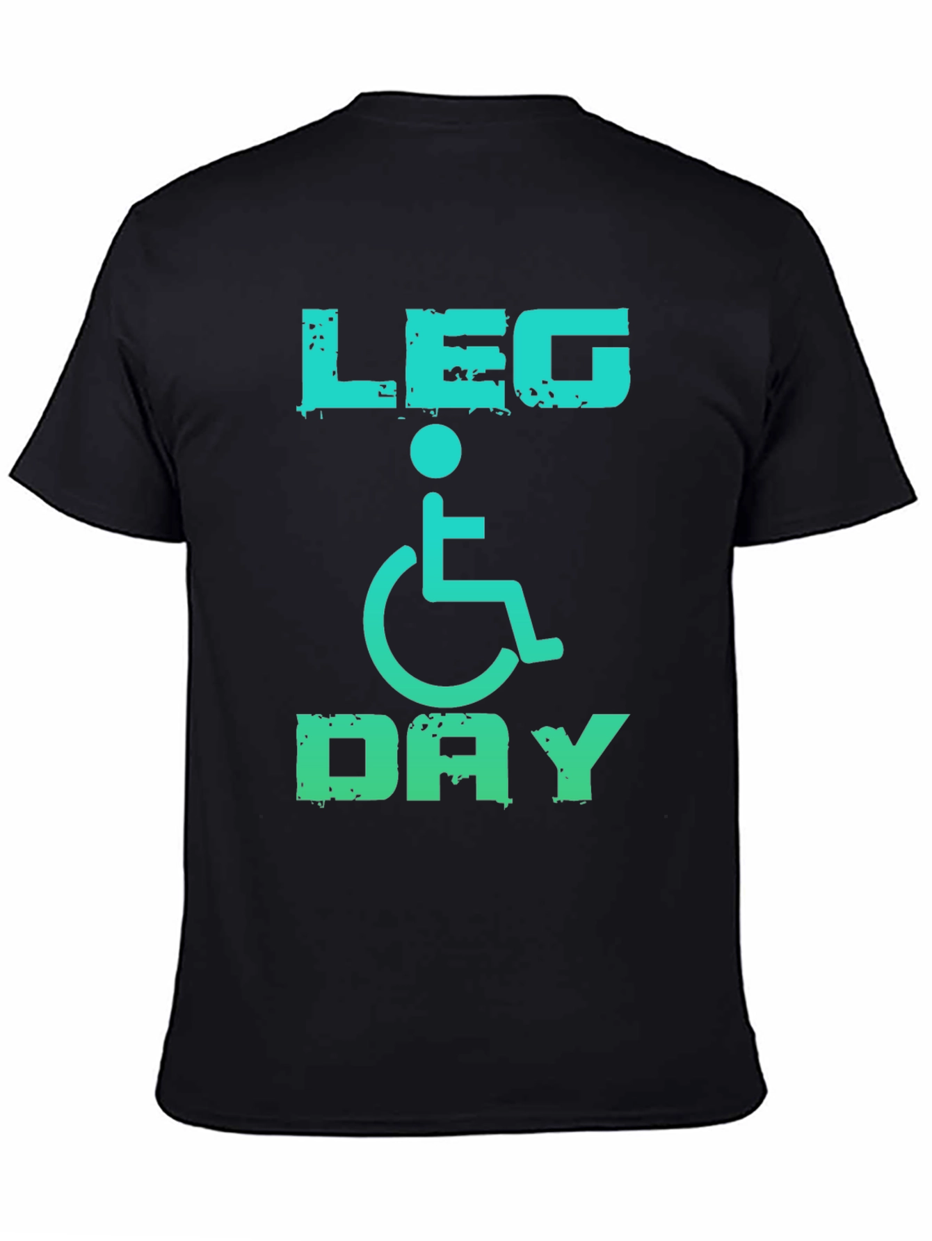 Leg Day Wheelchair T-Shirt: Funny Gym Workout Tee