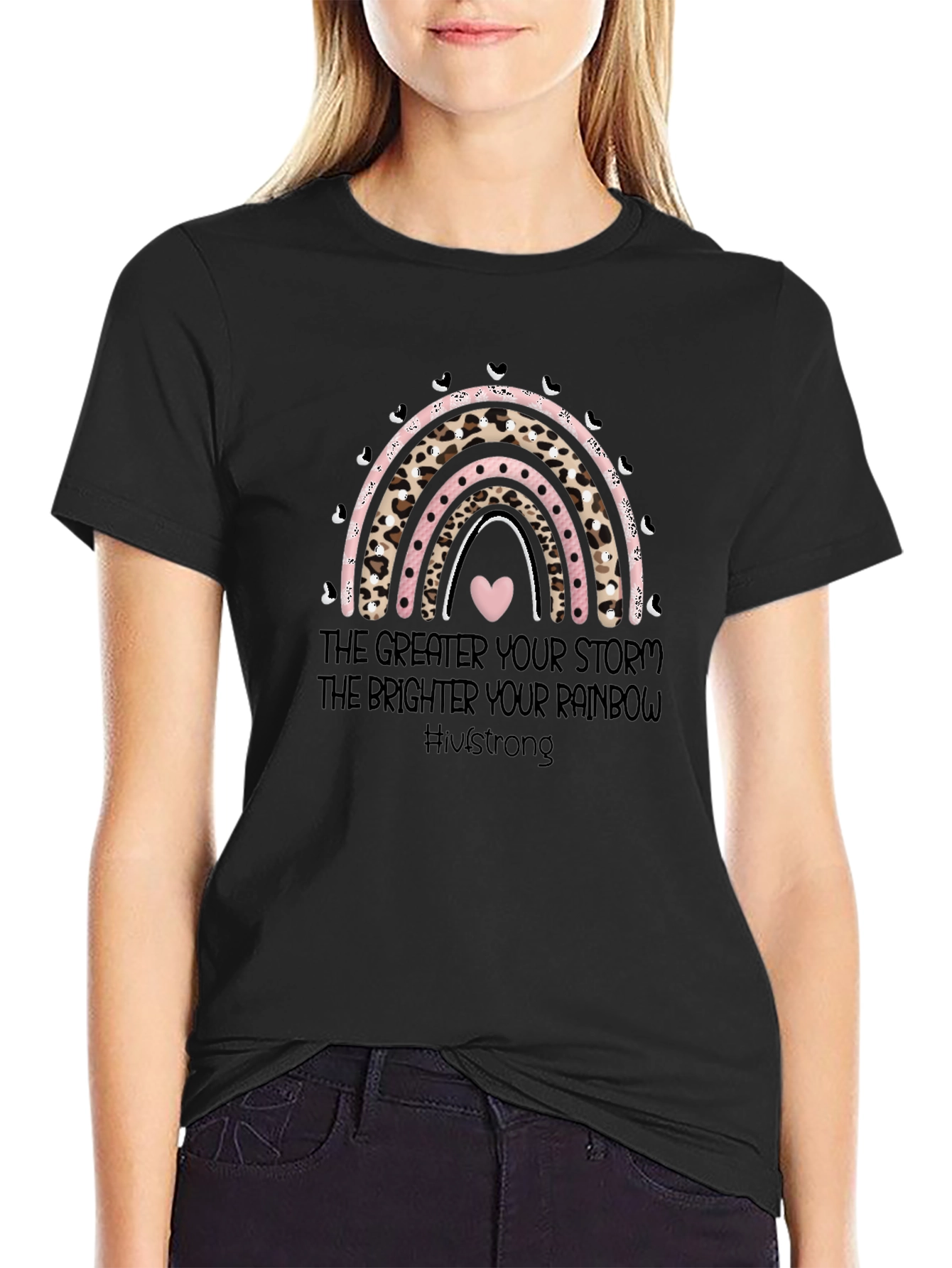 Inspirational Rainbow Graphic T-Shirt