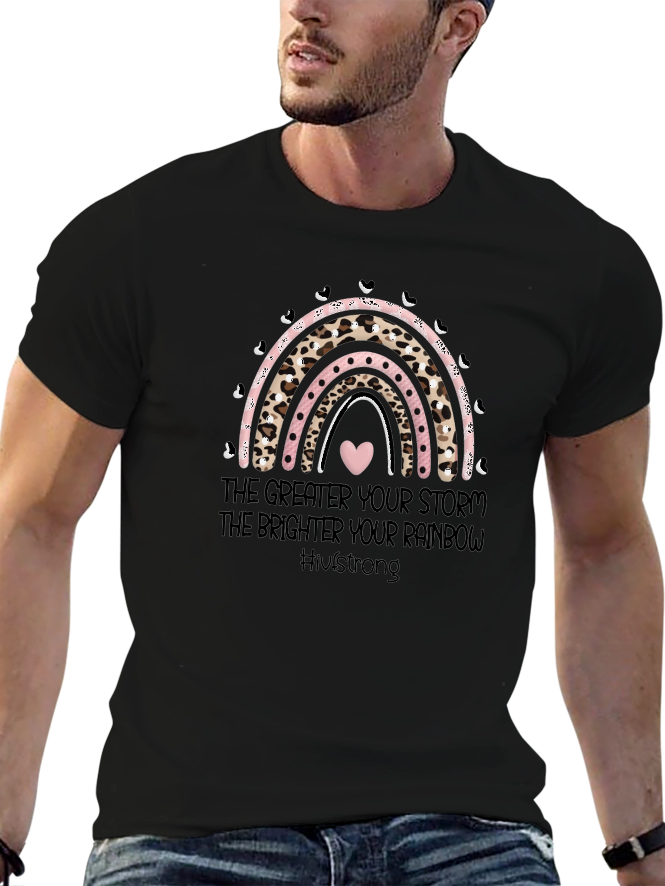 Inspirational Rainbow Graphic T-Shirt