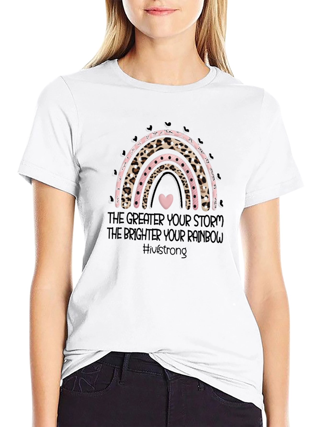 Inspirational Rainbow Graphic T-Shirt