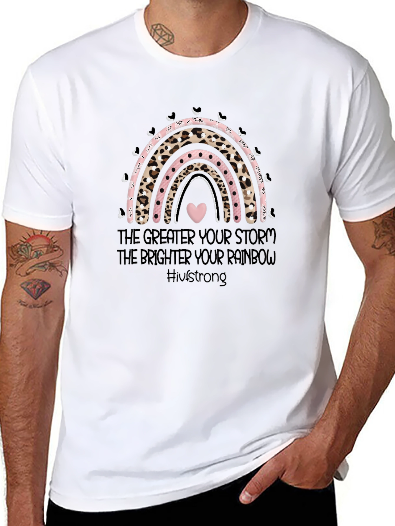 Inspirational Rainbow Graphic T-Shirt
