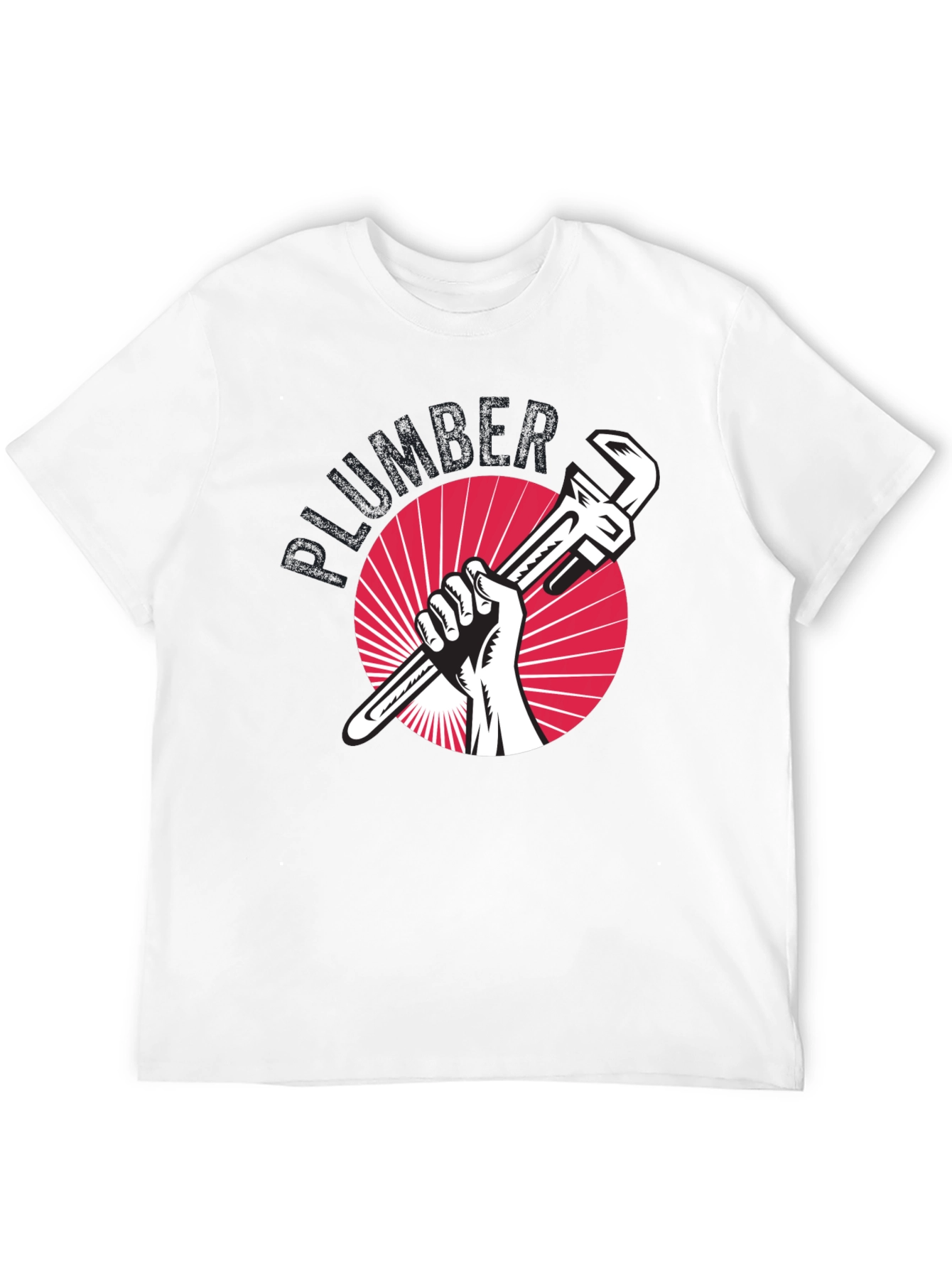 Plumber Graphic Tee - Black Cotton Comfort