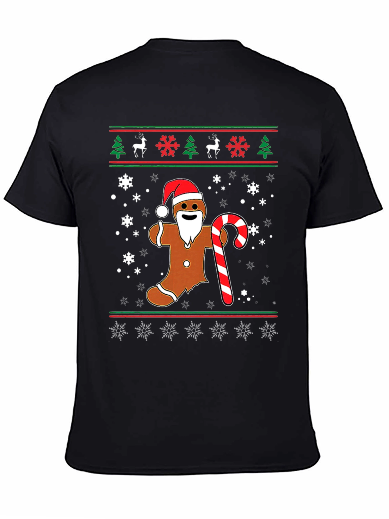 Gingerbread Man Christmas Ugly T-Shirt