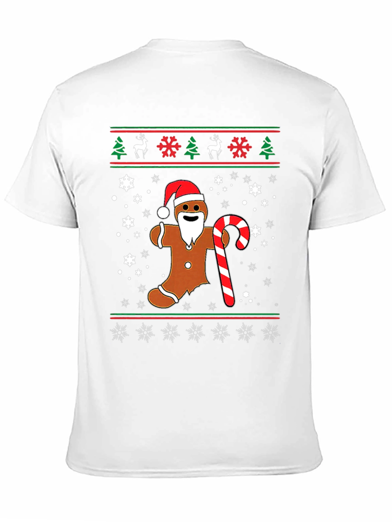 Gingerbread Man Christmas Ugly T-Shirt
