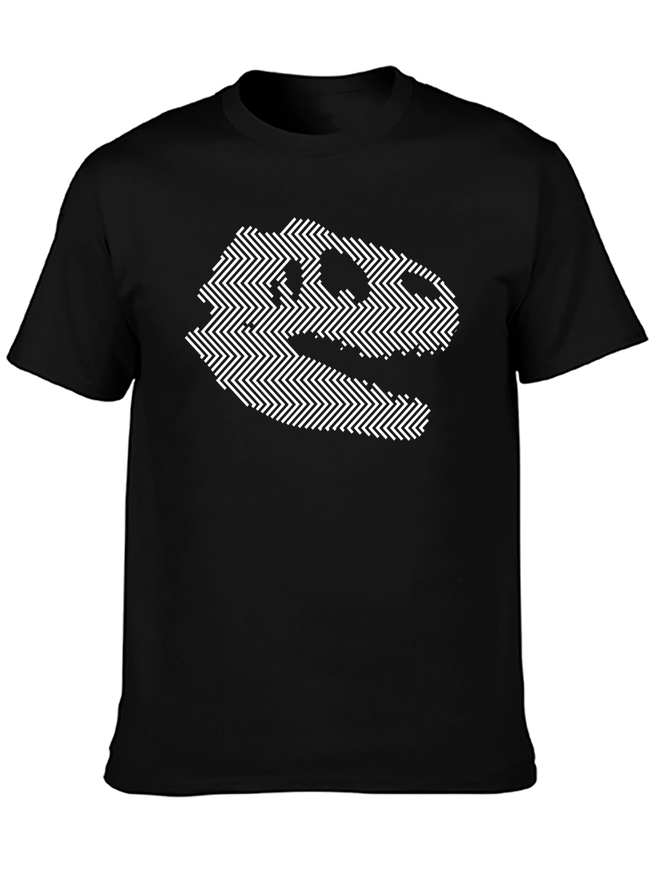 Dino Skull Graphic Tee - Black