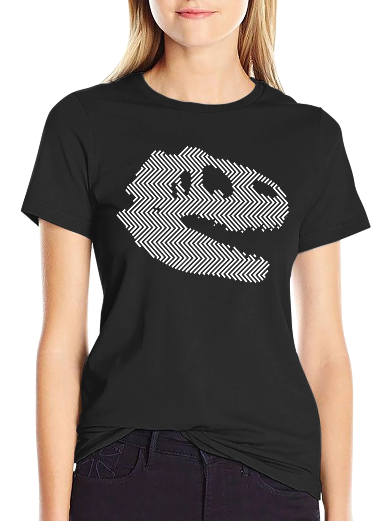 Dino Skull Graphic Tee - Black
