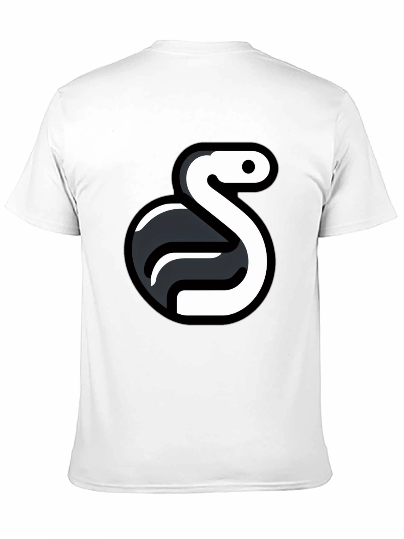 Python Logo Graphic Tee - Black Cotton Blend