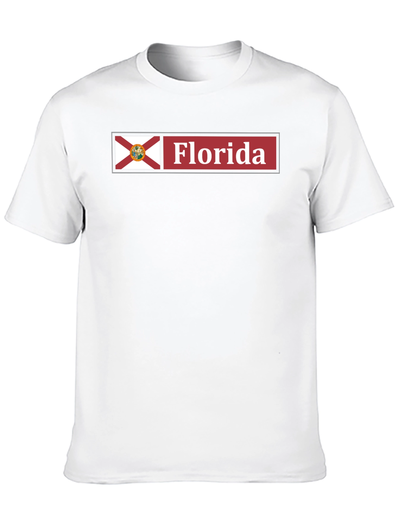 Florida State Flag T-Shirt - Black Cotton Tee