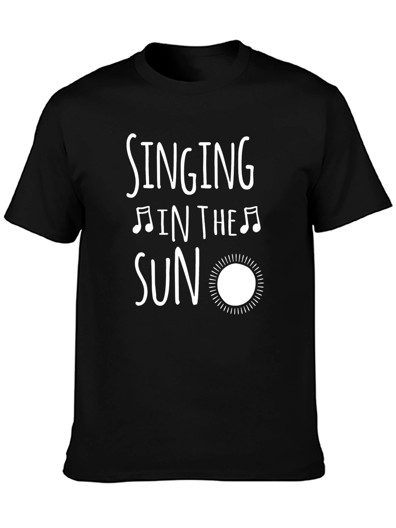 Singing in the Sun Black Graphic Tee