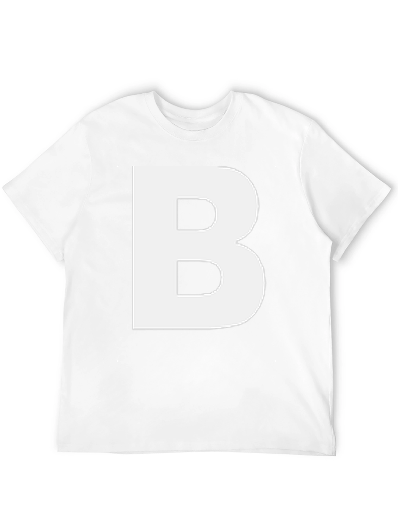 Bold Initial T-Shirt - Letter B Graphic Tee