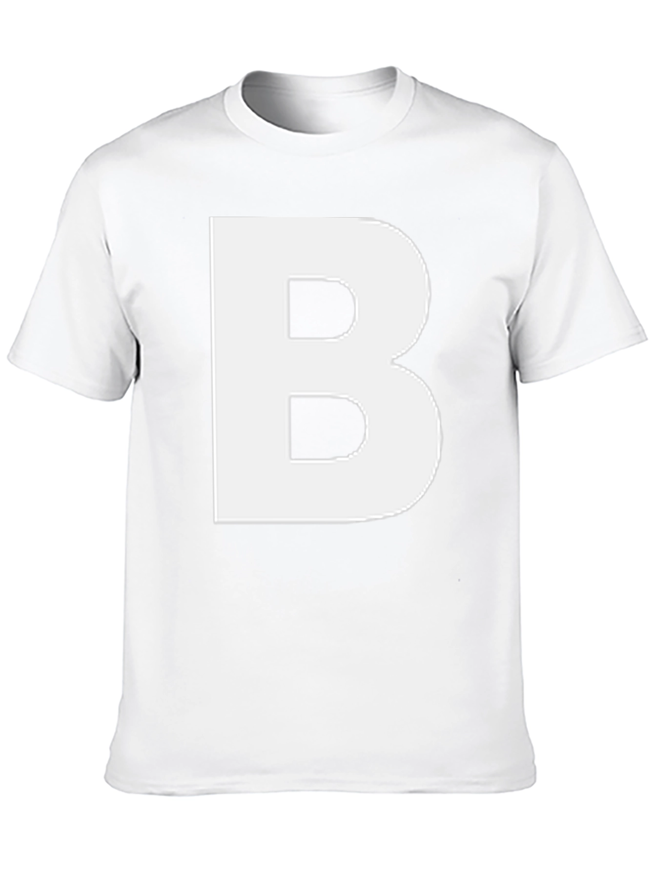 Bold Initial T-Shirt - Letter B Graphic Tee