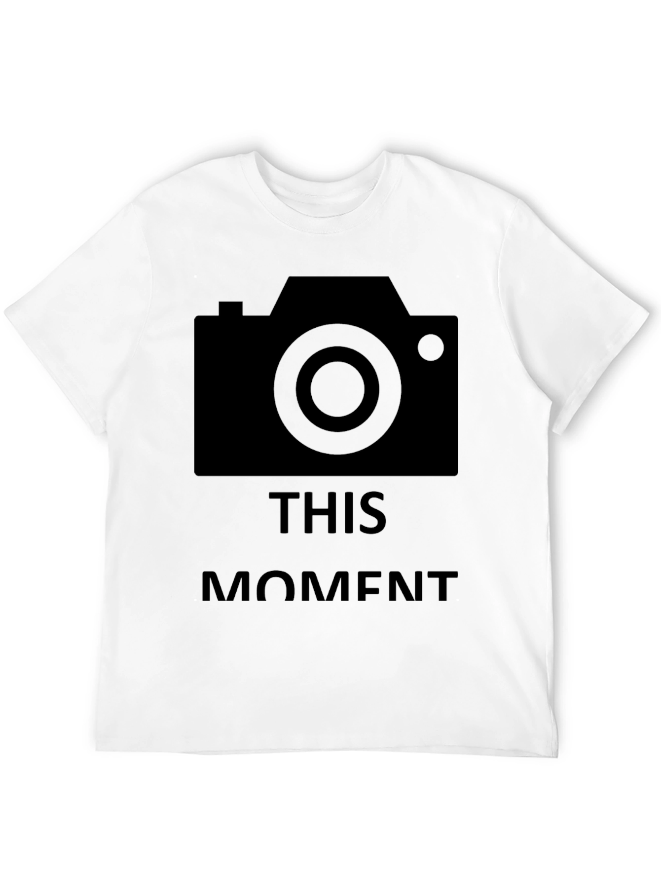 Camera This Moment Black Graphic T-Shirt