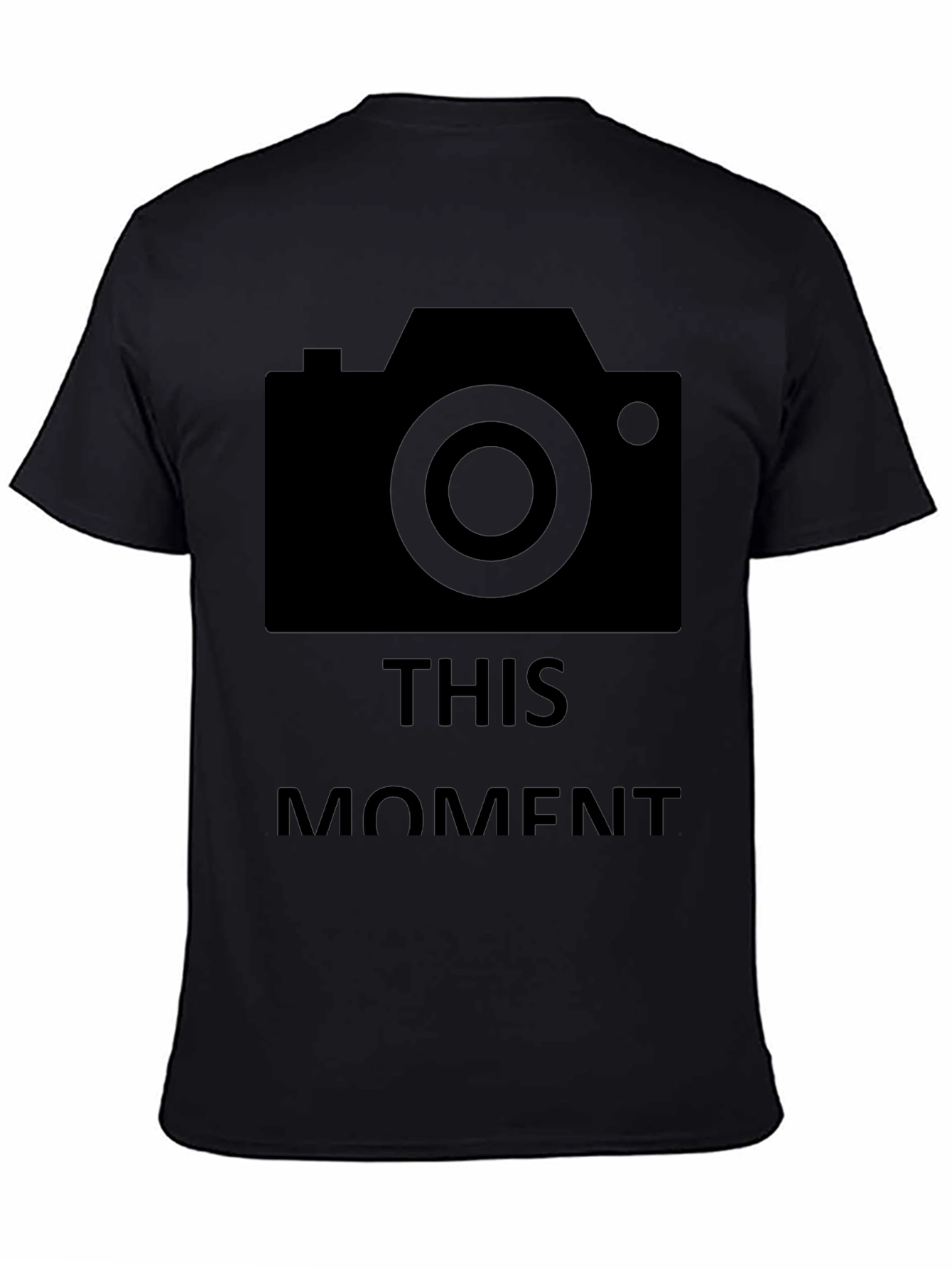 Camera This Moment Black Graphic T-Shirt