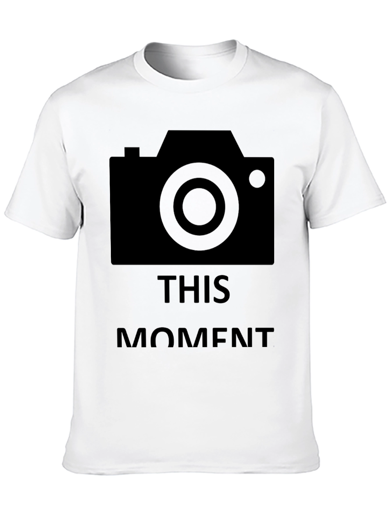 Camera This Moment Black Graphic T-Shirt