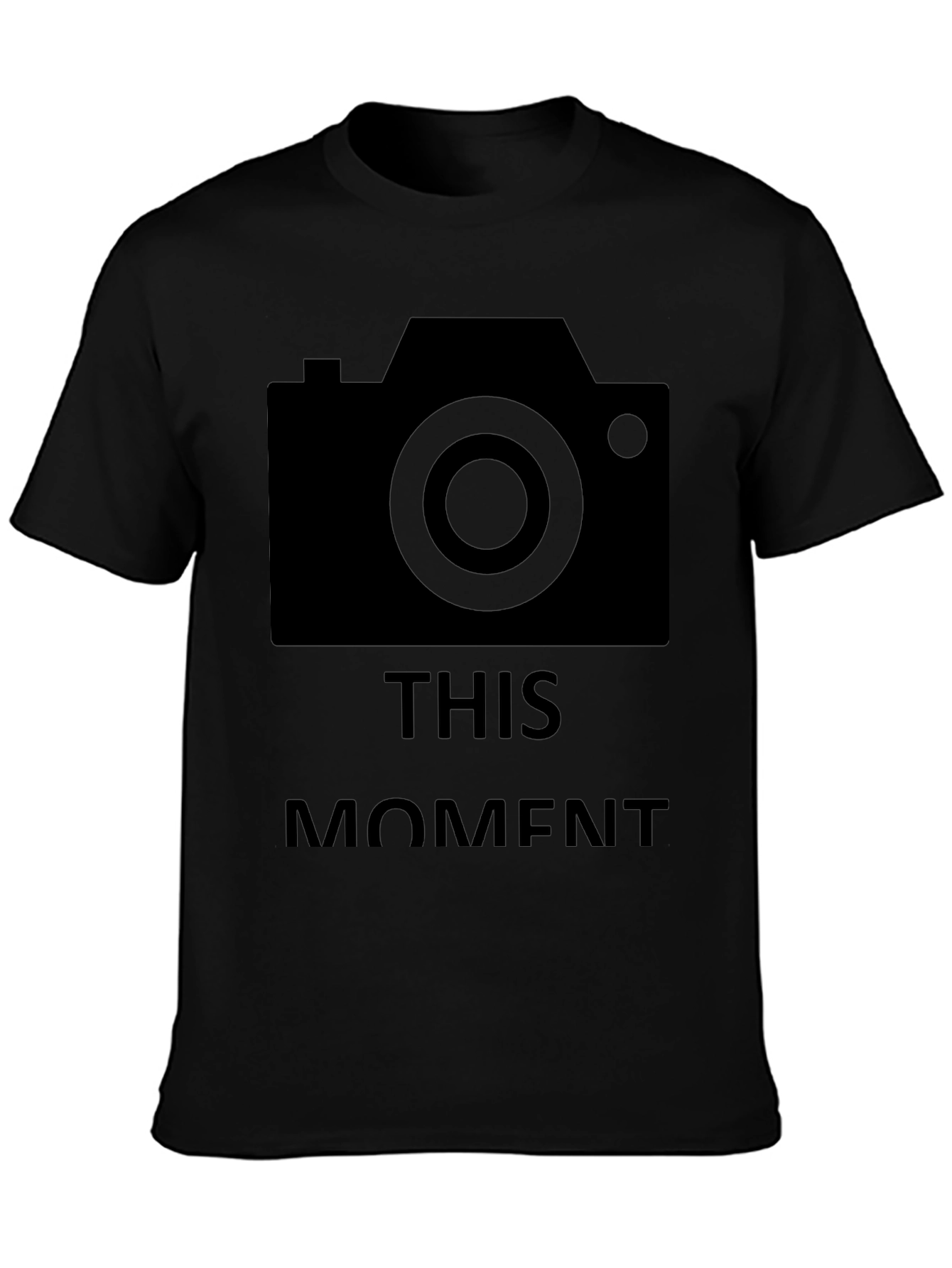 Camera This Moment Black Graphic T-Shirt