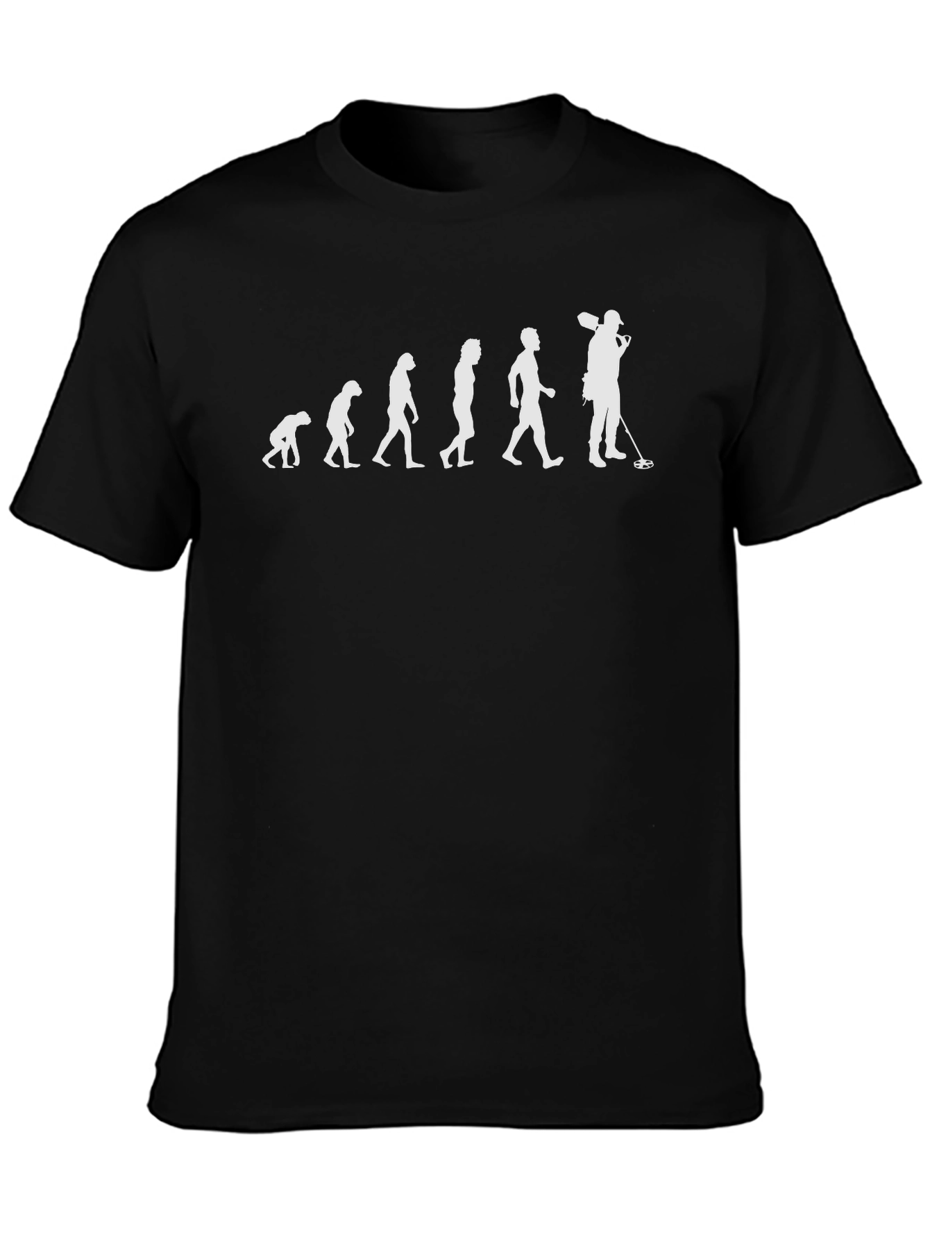 Evolution of Metal Detecting Black T-Shirt
