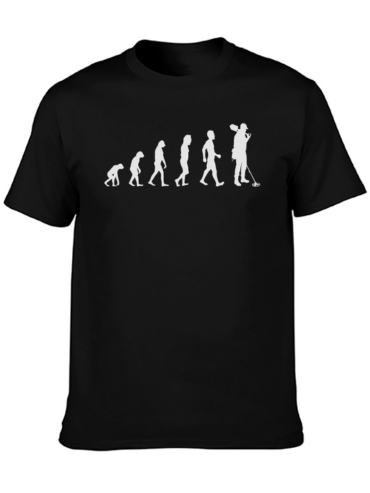Evolution of Metal Detecting Black T-Shirt