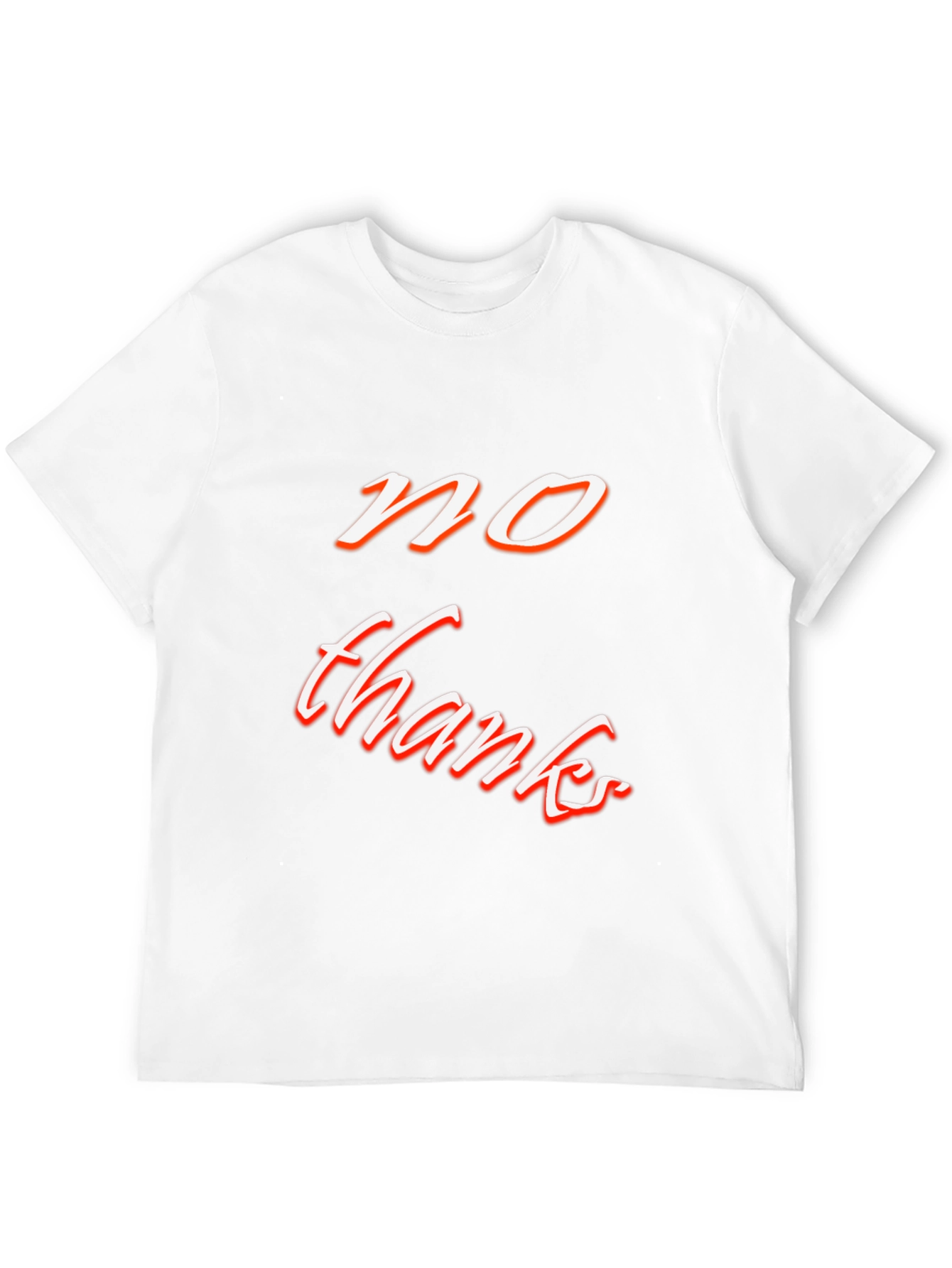 No Thanks Graphic Tee - Black Casual T-Shirt