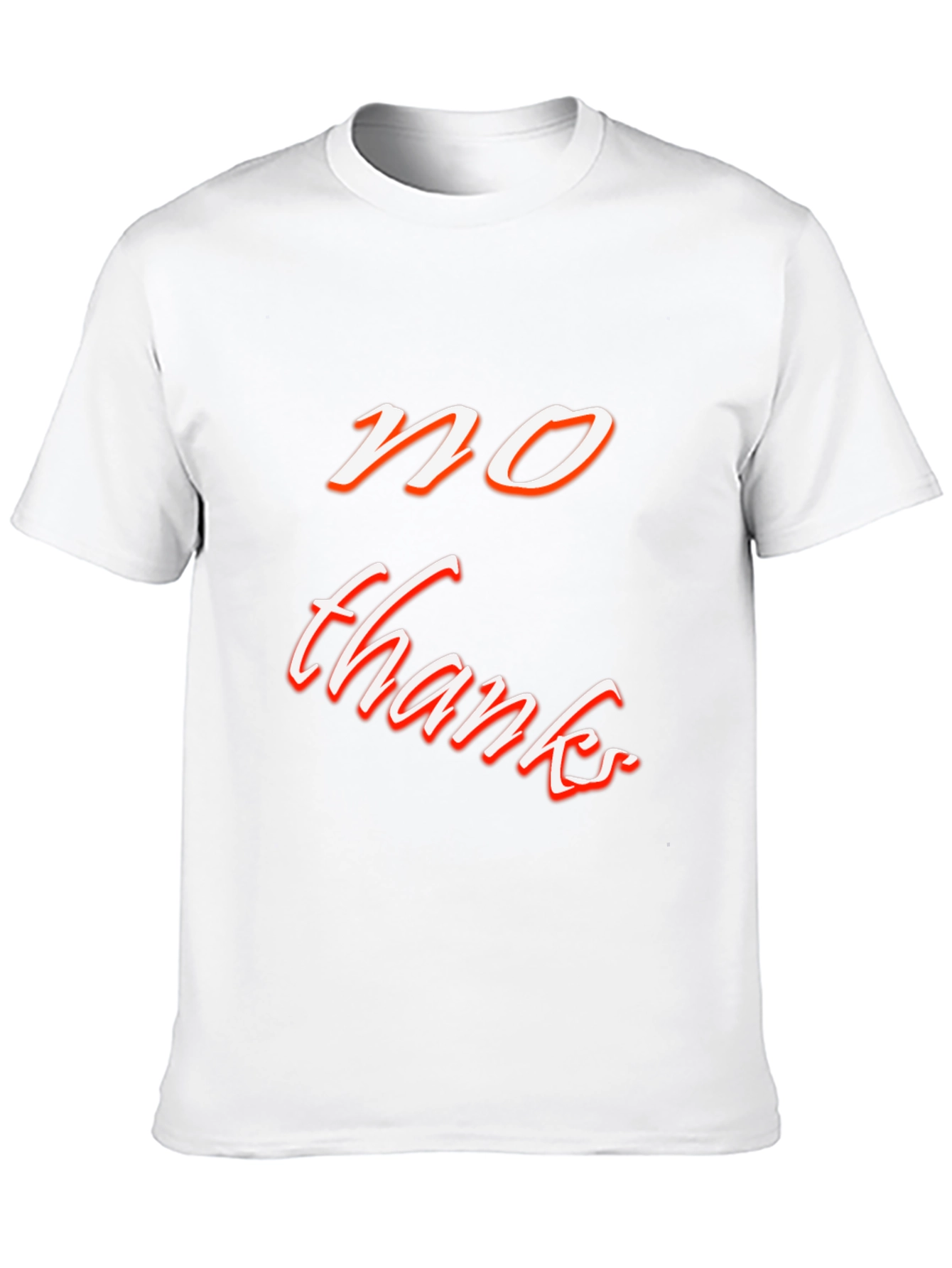No Thanks Graphic Tee - Black Casual T-Shirt