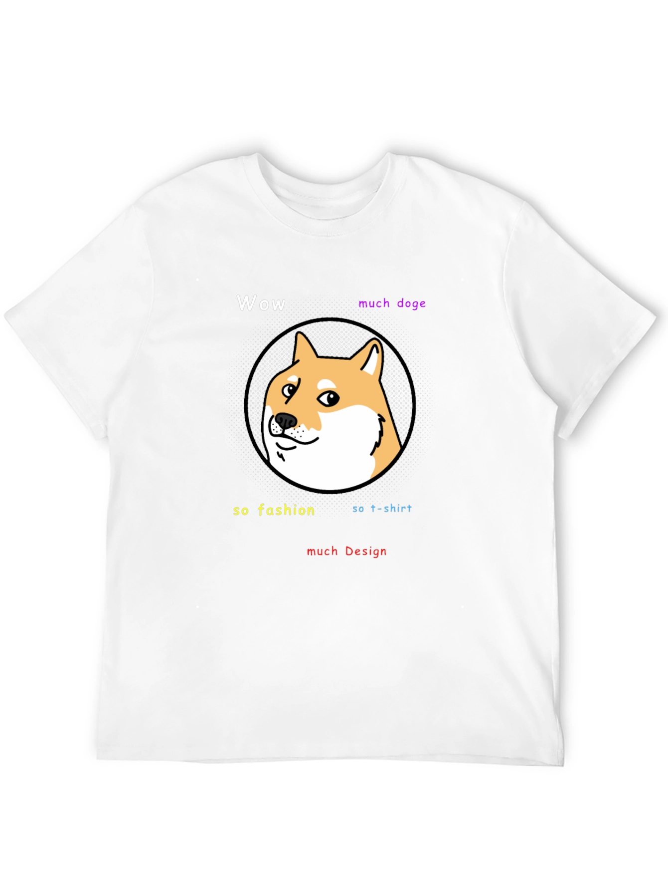Wow Much Doge Meme T-Shirt - Black