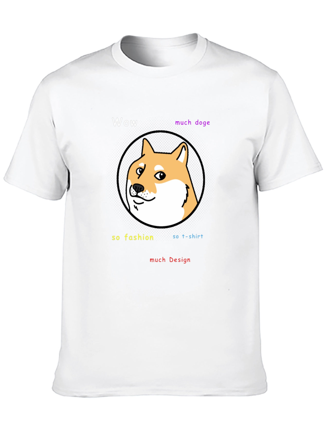 Wow Much Doge Meme T-Shirt - Black