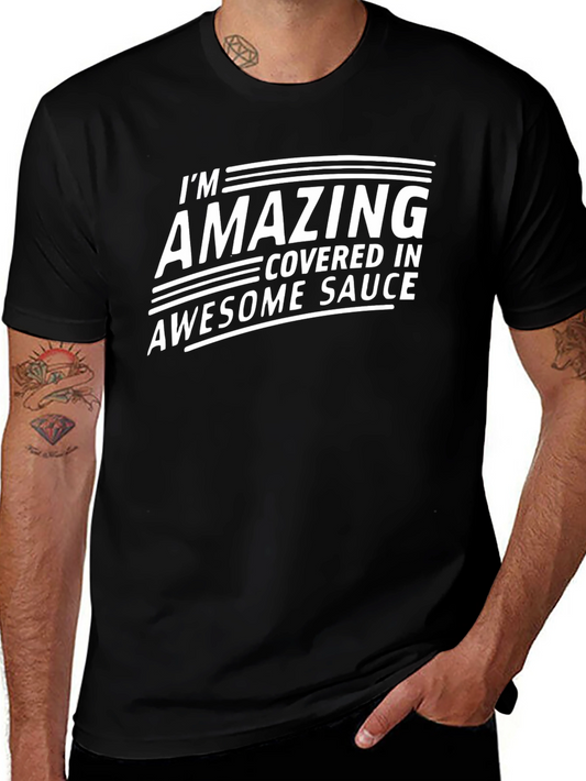 Amazing Sauce Black Graphic T-Shirt