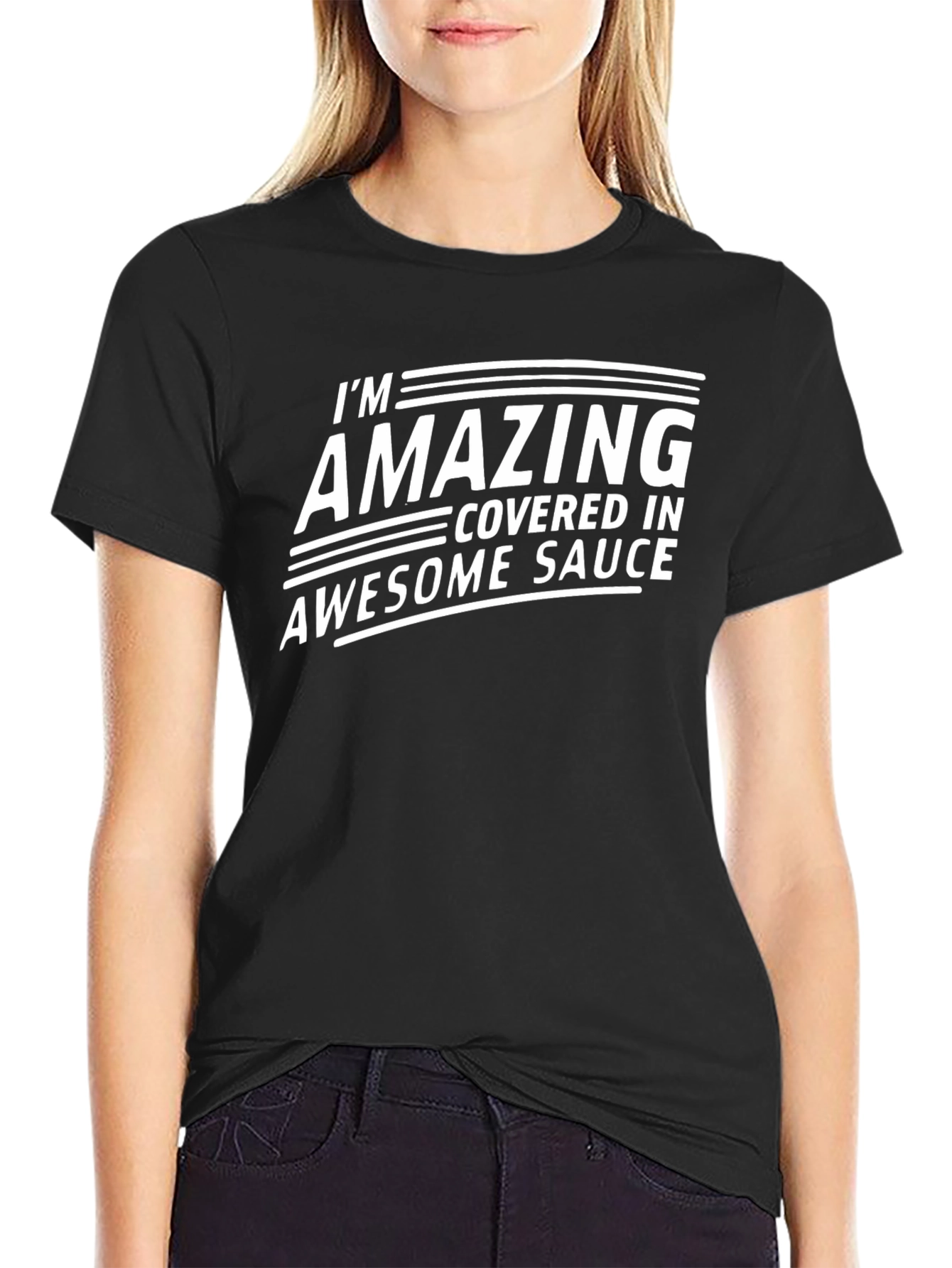Amazing Sauce Black Graphic T-Shirt