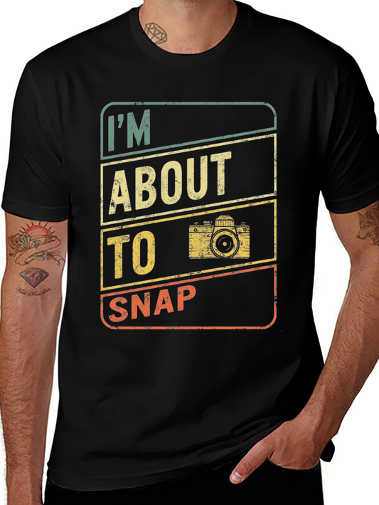 Im About to Snap Retro Photographer T-Shirt