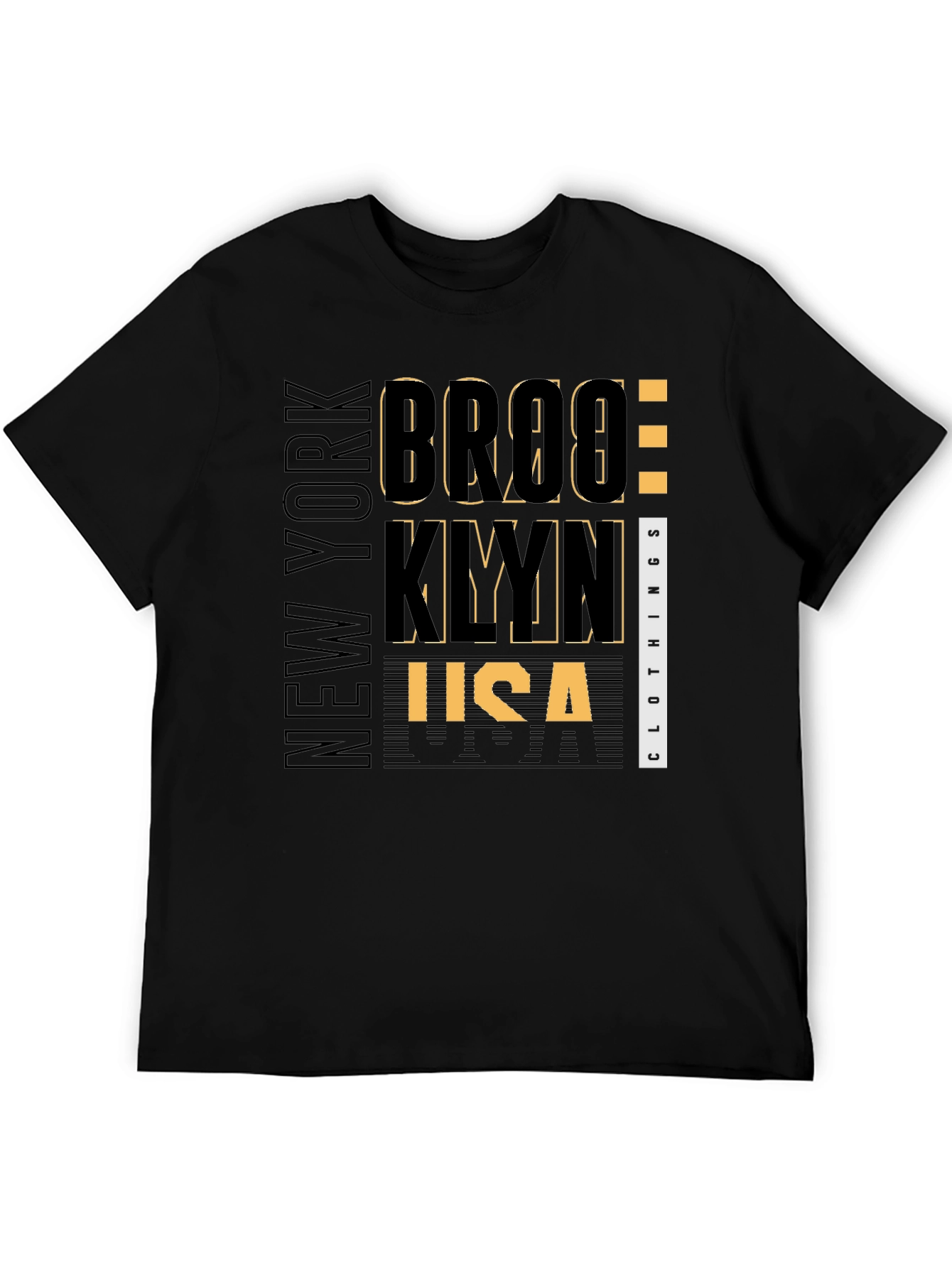 Brooklyn New York Black Graphic T-Shirt